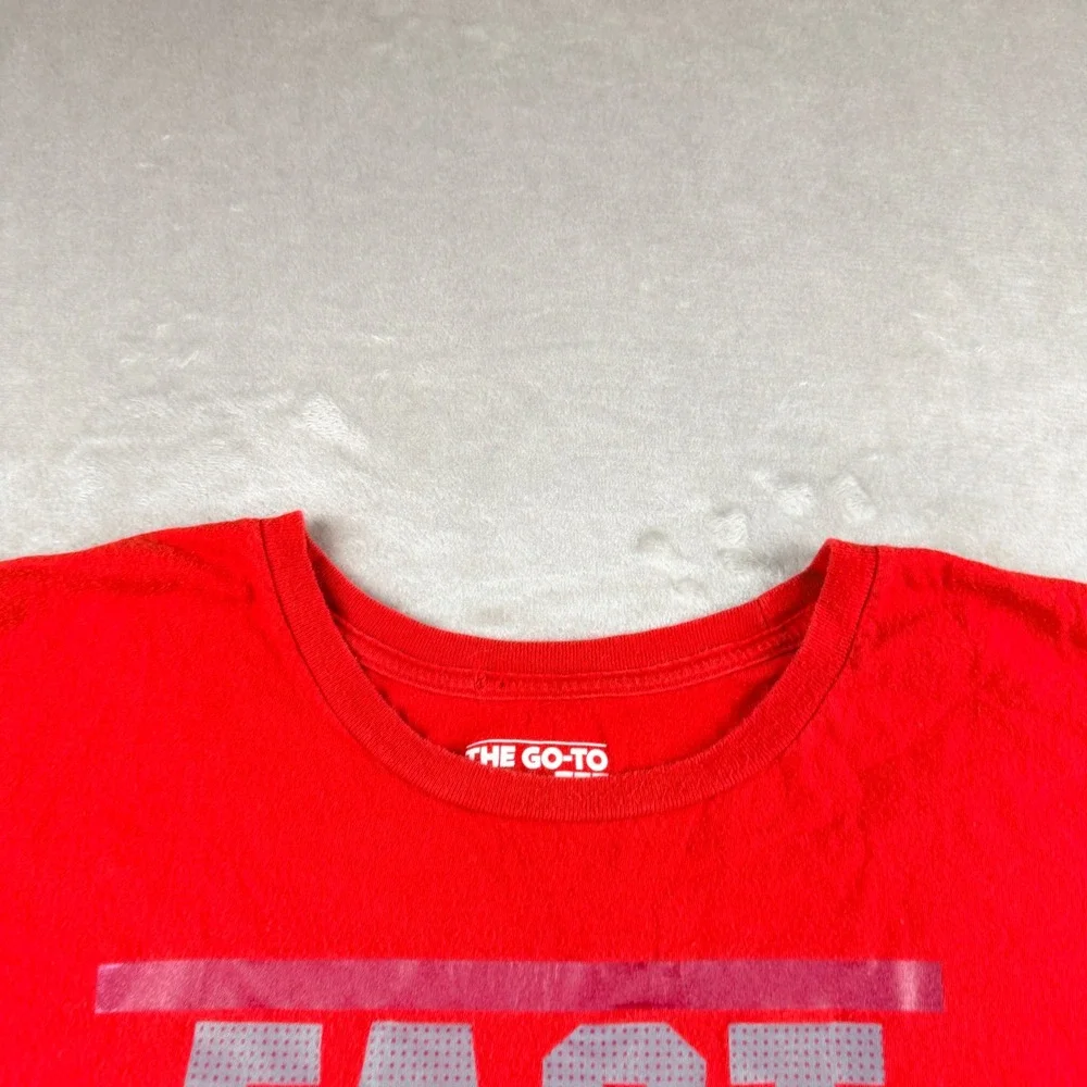 Adidas Men's 2X Red Fast Ain't Fair Graphic Tee The Go-To Tee Short Sleeve Shirt